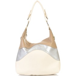 ДАМСКА ЧАНТА-T2194-БЕЖОВО/СИВО