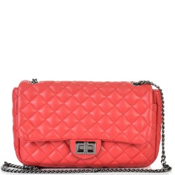 ДАМСКА МАЛКА ЧАНТА ПРЕЗ РАМО-1239-ЧЕРВЕНА