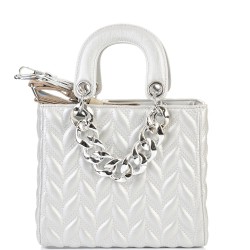 ДАМСКА ЧАНТА ПРЕЗ РАМО-726-СРЕБЪРНА