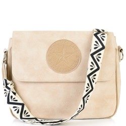 ДАМСКА ЧАНТА ПРЕЗ РАМО-S1335-БЕЖОВА