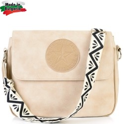 ДАМСКА ЧАНТА ПРЕЗ РАМО-S1335-БЕЖОВА