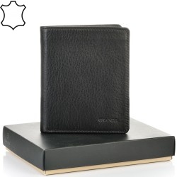 МЪЖКО ПОРТМОНЕ GRANDE ОТ ЕСТЕСТВЕНА КОЖА-1502-ЧЕРНО