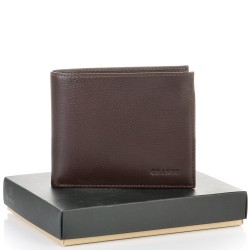 МЪЖКО ПОРТМОНЕ GRANDE ОТ ЕСТЕСТВЕНА КОЖА-1556-КАФЯВО