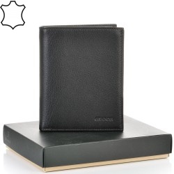 МЪЖКО ПОРТМОНЕ GRANDE ОТ ЕСТЕСТВЕНА КОЖА-1412-ЧЕРНО