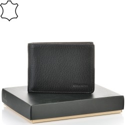 МЪЖКО ПОРТМОНЕ GRANDE ОТ ЕСТЕСТВЕНА КОЖА-1404-ЧЕРНО