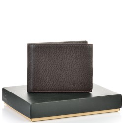 МЪЖКО ПОРТМОНЕ GRANDE ОТ ЕСТЕСТВЕНА КОЖА-1404-КАФЯВО