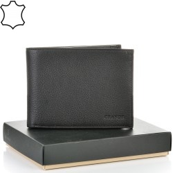 МЪЖКО ПОРТМОНЕ GRANDE ОТ ЕСТЕСТВЕНА КОЖА-1530-ЧЕРНО