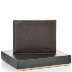 МЪЖКО ПОРТМОНЕ GRANDE ОТ ЕСТЕСТВЕНА КОЖА-1530-КАФЯВО