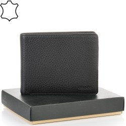 МЪЖКО ПОРТМОНЕ GRANDE ОТ ЕСТЕСТВЕНА КОЖА-1508-ЧЕРНО