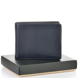 МЪЖКО ПОРТМОНЕ GRANDE ОТ ЕСТЕСТВЕНА КОЖА-1513-ТЪМНО СИНЬО