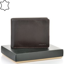 МЪЖКО ПОРТМОНЕ GRANDE ОТ ЕСТЕСТВЕНА КОЖА-1513-КАФЯВО