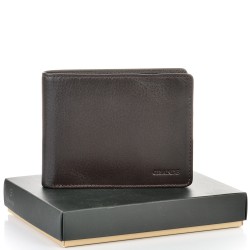 МЪЖКО ПОРТМОНЕ GRANDE ОТ ЕСТЕСТВЕНА КОЖА-1513-КАФЯВО