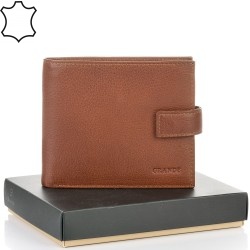 МЪЖКО ПОРТМОНЕ GRANDE ОТ ЕСТЕСТВЕНА КОЖА-3103-ТАБА