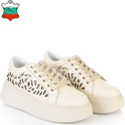 ДАМСКИ КЕЦОВЕ НА ПОВДИГНАТО ХОДИЛО ОТ ЕСТЕСТВЕНА КОЖА-D6068-БЕЖОВИ