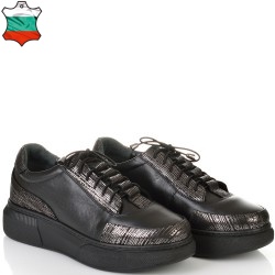 ДАМСКИ ОЛЕКОТЕНИ КЕЦОВЕ ОТ ЕСТЕСТВЕНА КОЖА-510-ЧЕРНИ