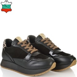 ДАМСКИ КЕЦОВЕ ОТ ЕСТЕСТВЕНА КОЖА-D7011-ЧЕРНИ