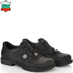 ДАМСКИ ОБУВКИ ОТ ЕСТЕСТВЕНА ЕФЕКТНА КОЖА-021-ЧЕРНИ