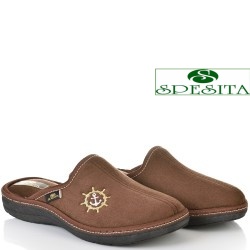 МЪЖКИ ПАНТОФИ НА АНАТОМИЧНО ХОДИЛО-129-КАФЯВИ