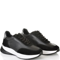 ДАМСКИ КЕЦОВЕ ОТ ЕСТЕСТВЕНА КОЖА-D6067-ЗЕБРА/ЧЕРНИ