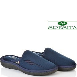 МЪЖКИ ПАНТОФИ НА АНАТОМИЧНО ХОДИЛО-134-ТЪМНО СИНИ