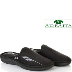 МЪЖКИ ПАНТОФИ НА АНАТОМИЧНО ХОДИЛО-134-ЧЕРНИ