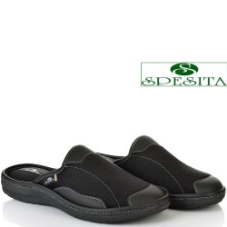 МЪЖКИ ПАНТОФИ НА АНАТОМИЧНО ХОДИЛО-613-ЧЕРНИ