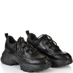 ДАМСКИ КЕЦОВЕ ОТ ЕСТЕСТВЕНА КОЖА-D6040-ЧЕРНИ