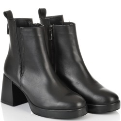 ДАМСКИ БОТИ НА ТОК ОТ ЕСТЕСТВЕНА КОЖА-JANET4-1599-ЧЕРНИ