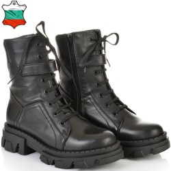 ДАМСКИ БОТИ ОТ ЕСТЕСТВЕНА КОЖА-ASTERIA 3-1337-ЧЕРНИ