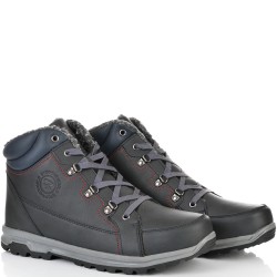 МЪЖКИ ЗИМНИ БОТИ BULLDOZER-82076-ТЪМНО СИНИ