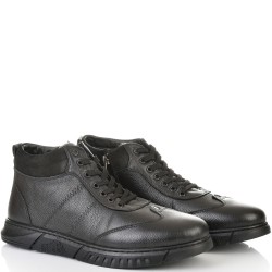 МЪЖКИ ТОПЛИ БОТИ ОТ ЕСТЕСТВЕНА КОЖА-1104-ЧЕРНИ