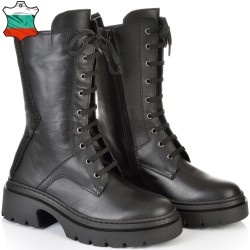 ДАМСКИ БОТИ ОТ ЕСТЕСТВЕНА КОЖА-ASTRA-45-1516-ЧЕРНИ