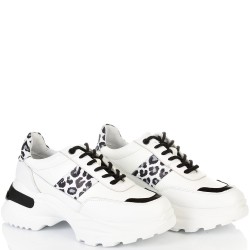 ДАМСКИ КЕЦОВЕ ОТ ЕСТЕСТВЕНА КОЖА И ВЕЛУР-D6065-ЛЕО/БЕЛИ