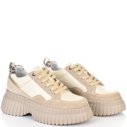 ДАМСКИ КЕЦОВЕ ОТ ЕСТЕСТВЕНА КОЖА-D4071-БЕЖОВИ