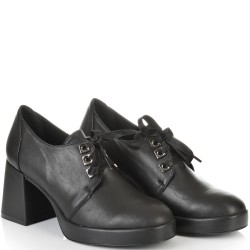 ДАМСКИ ОБУВКИ НА ТОК ОТ ЕСТЕСТВЕНА КОЖА-JANET4-1360-ЧЕРНИ