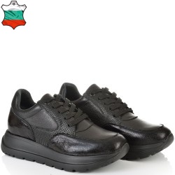 ДАМСКИ КЕЦОВЕ ОТ ЕСТЕСТВЕНА КОЖА-D6030А-ЧЕРНИ