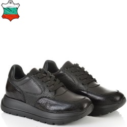 ДАМСКИ КЕЦОВЕ ОТ ЕСТЕСТВЕНА КОЖА-D6030А-ЧЕРНИ