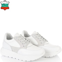 ДАМСКИ КЕЦОВЕ ОТ ЕСТЕСТВЕНА КОЖА-D6030А-БЕЛИ