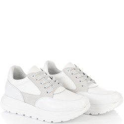 ДАМСКИ КЕЦОВЕ ОТ ЕСТЕСТВЕНА КОЖА-D6030А-БЕЛИ