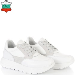 ДАМСКИ КЕЦОВЕ ОТ ЕСТЕСТВЕНА КОЖА-D6030А-БЕЛИ