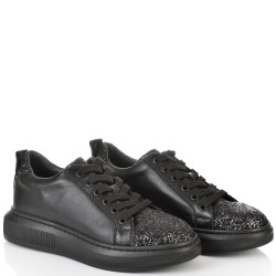 ДАМСКИ КЕЦОВЕ ОТ ЕСТЕСТВЕНА КОЖА-D6032-ЕФЕКТНИ-ЧЕРНИ