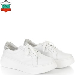 ДАМСКИ КЕЦОВЕ ОТ ЕСТЕСТВЕНА КОЖА- LUSI-1378-БЕЛИ