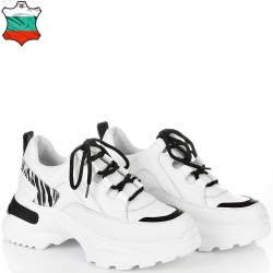 ДАМСКИ КЕЦОВЕ ОТ ЕСТЕСТВЕНА КОЖА-D6040-БЕЛИ