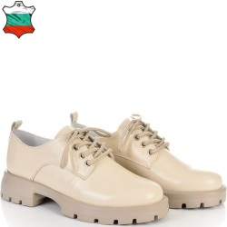 ДАМСКИ ОЛЕКОТЕНИ ОБУВКИ ОТ ЕСТЕСТВЕН ЛАК-D6063-БЕЖОВИ