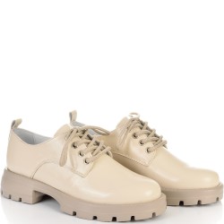 ДАМСКИ ОЛЕКОТЕНИ ОБУВКИ ОТ ЕСТЕСТВЕН ЛАК-D6063-БЕЖОВИ