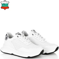 ДАМСКИ КЕЦОВЕ ОТ ЕСТЕСТВЕНА КОЖА-D6071-БЕЛИ