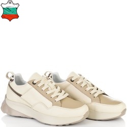 ДАМСКИ КЕЦОВЕ ОТ ЕСТЕСТВЕНА КОЖА-D4071А-БЕЖОВИ