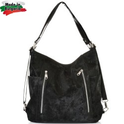 БЪЛГАРСКА ДАМСКА ЧАНТА/РАНИЦА-S1317-NEW-ЧЕРНА