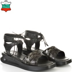 ДАМСКИ САНДАЛИ ОТ ЕСТЕСТВЕНА КОЖА-22051-1592-ЧЕРНИ