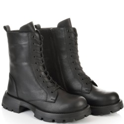 ДАМСКИ БОТИ С ОЛЕКОТЕНО ХОДИЛО ОТ ЕСТЕСТВЕНА КОЖА-TIFFANY 16-ЧЕРНИ